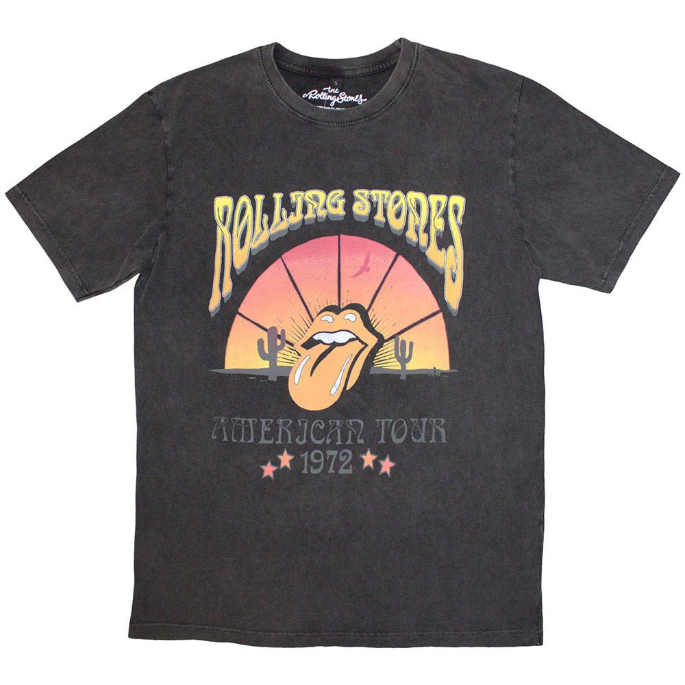 ROLLING STONES ローリングストーンズ (来日 35周年 記念 ) - Desert '72 / Stone Wash / Tシャツ / メンズ - PGS